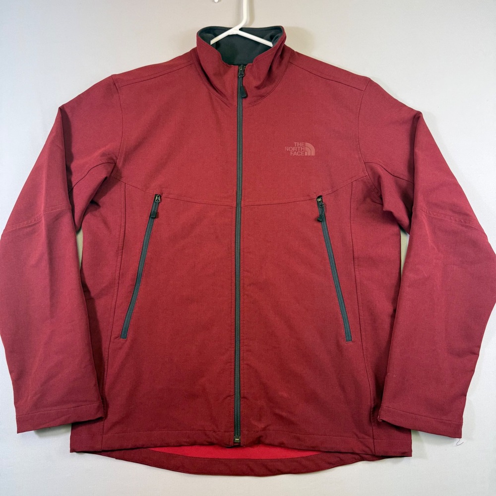 The North Face RDT Softshell Jacket Mens L Red Flashdry Full Zip Outdoor Hiking